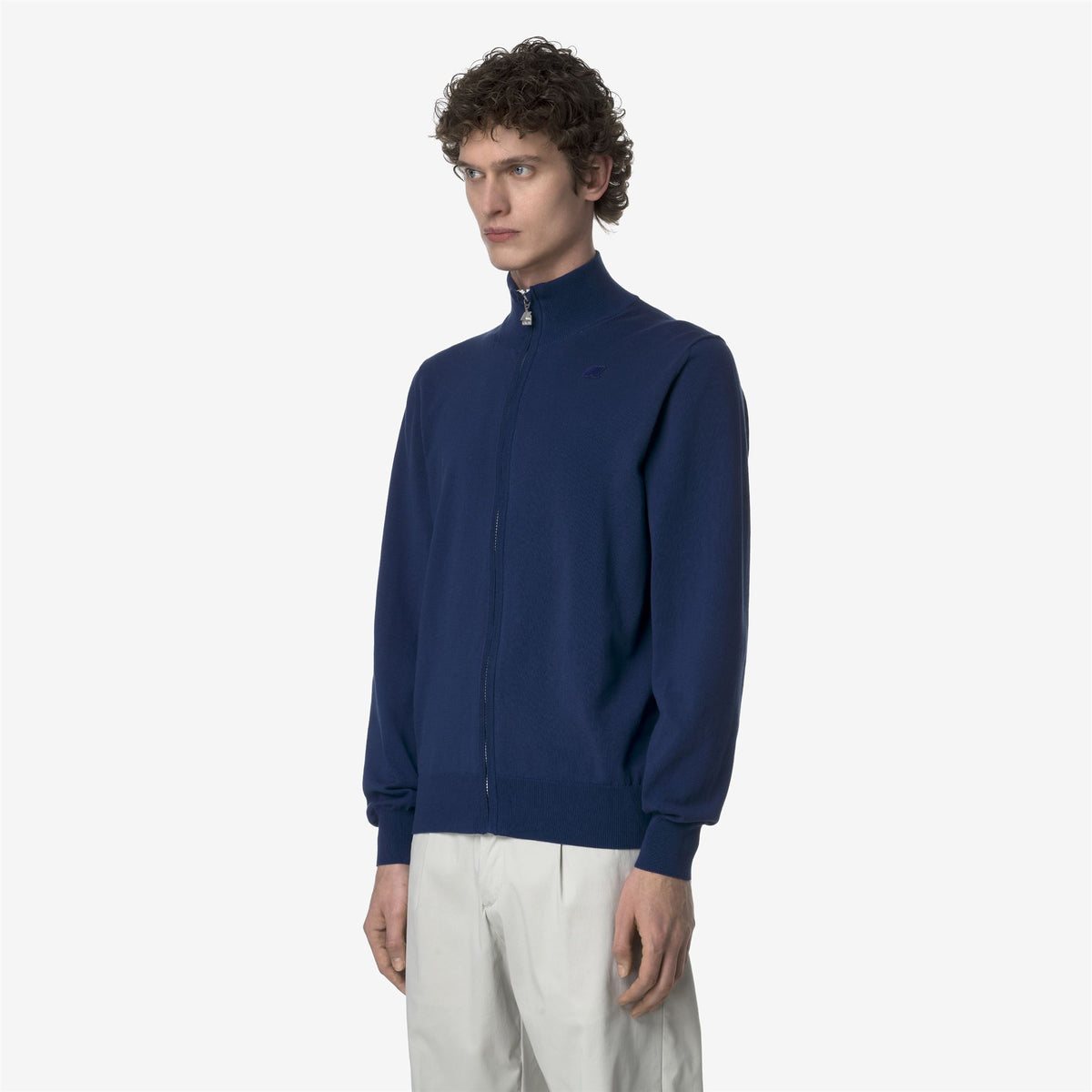 Knitwear_MAN_FINNY COTTON PS_Pull Over_Blue Depths - Commercial 5