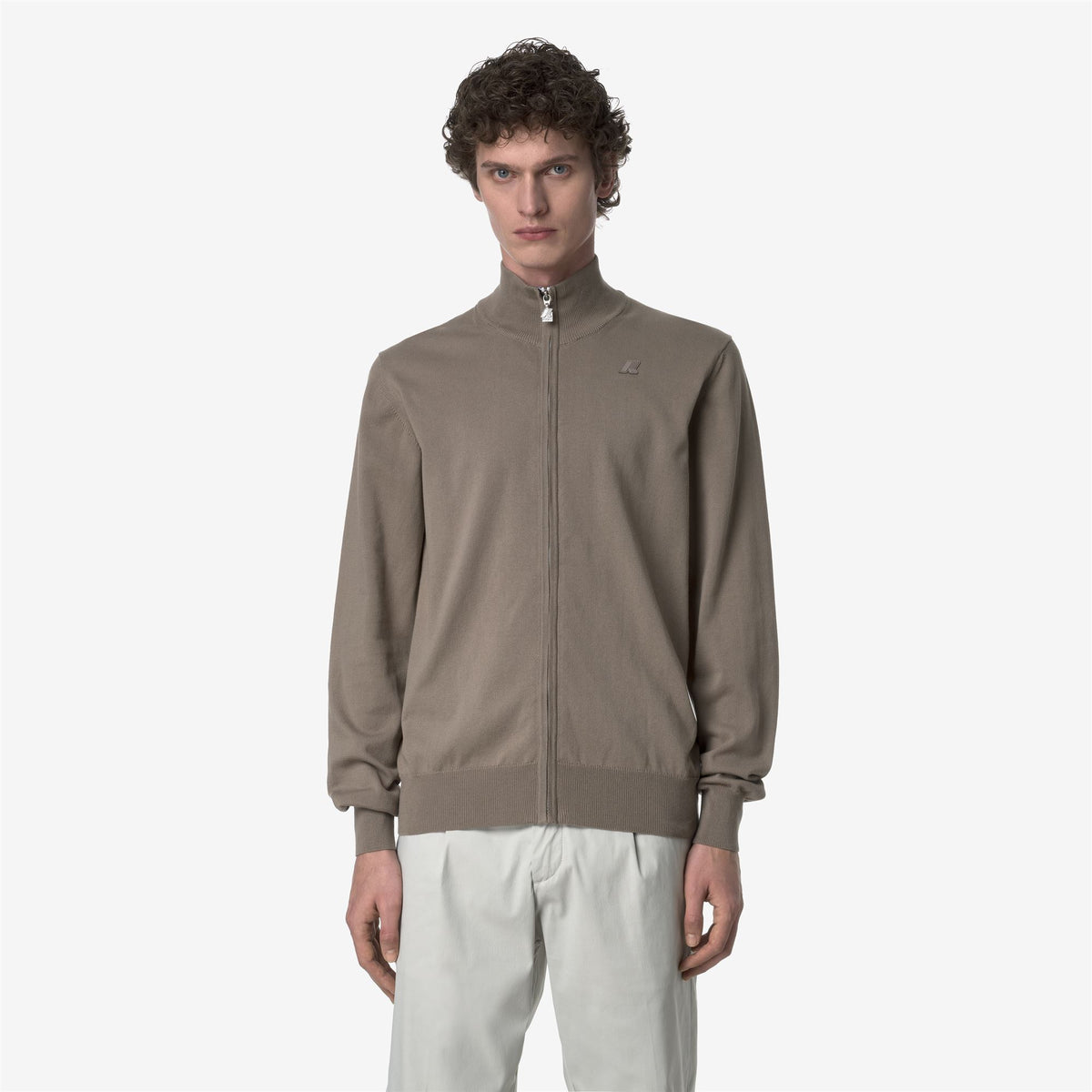 Knitwear_MAN_FINNY COTTON PS_Pull Over_Beige Taupe - Commercial 4