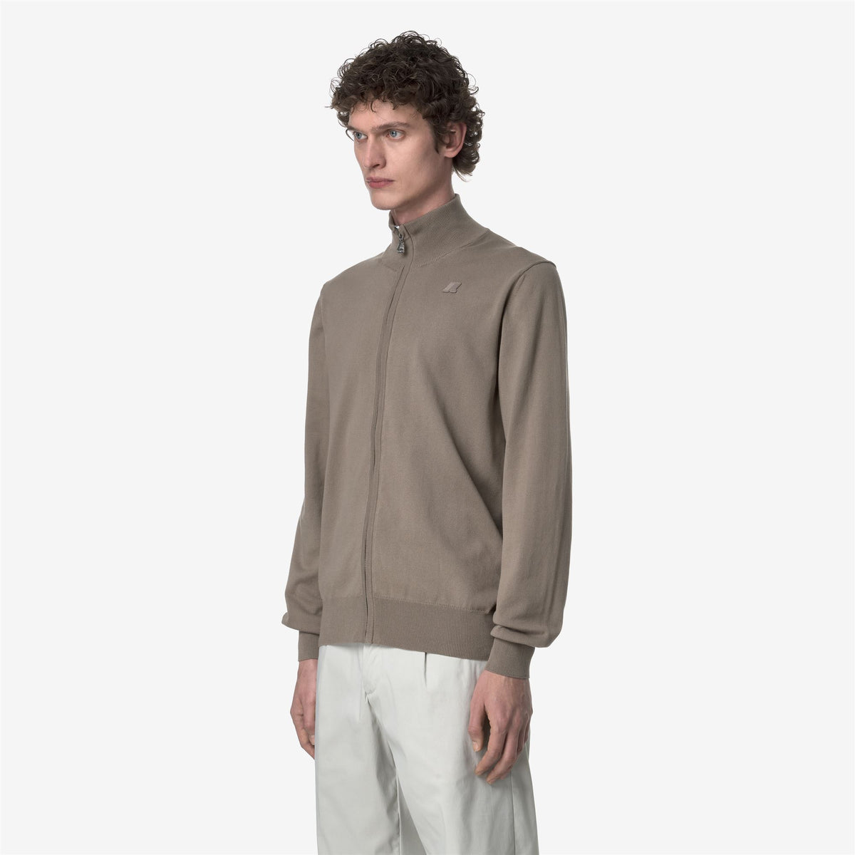 Knitwear_MAN_FINNY COTTON PS_Pull Over_Beige Taupe - Commercial 5