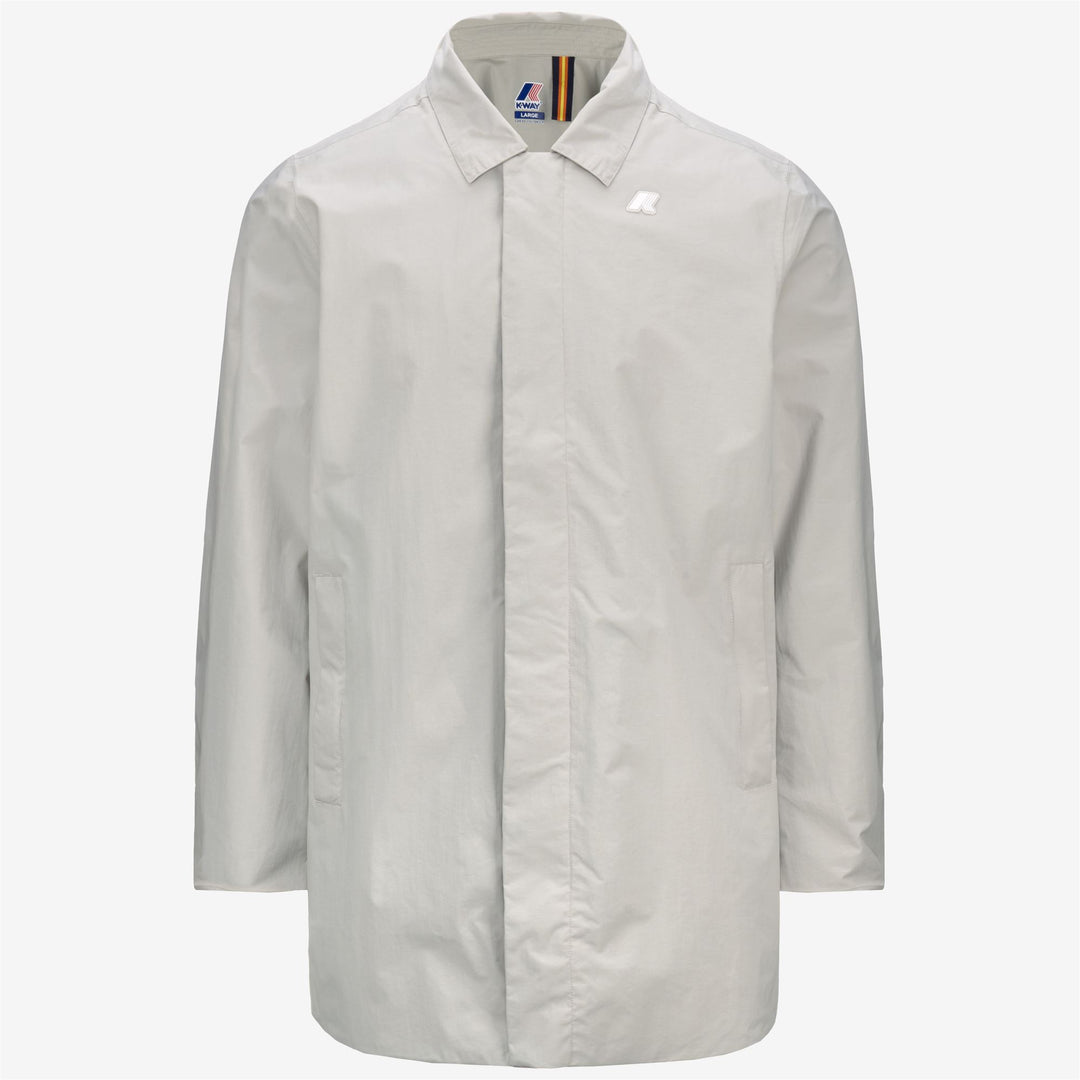 Beige Grey Men's 3/4 Length Waterproof City Jacket main