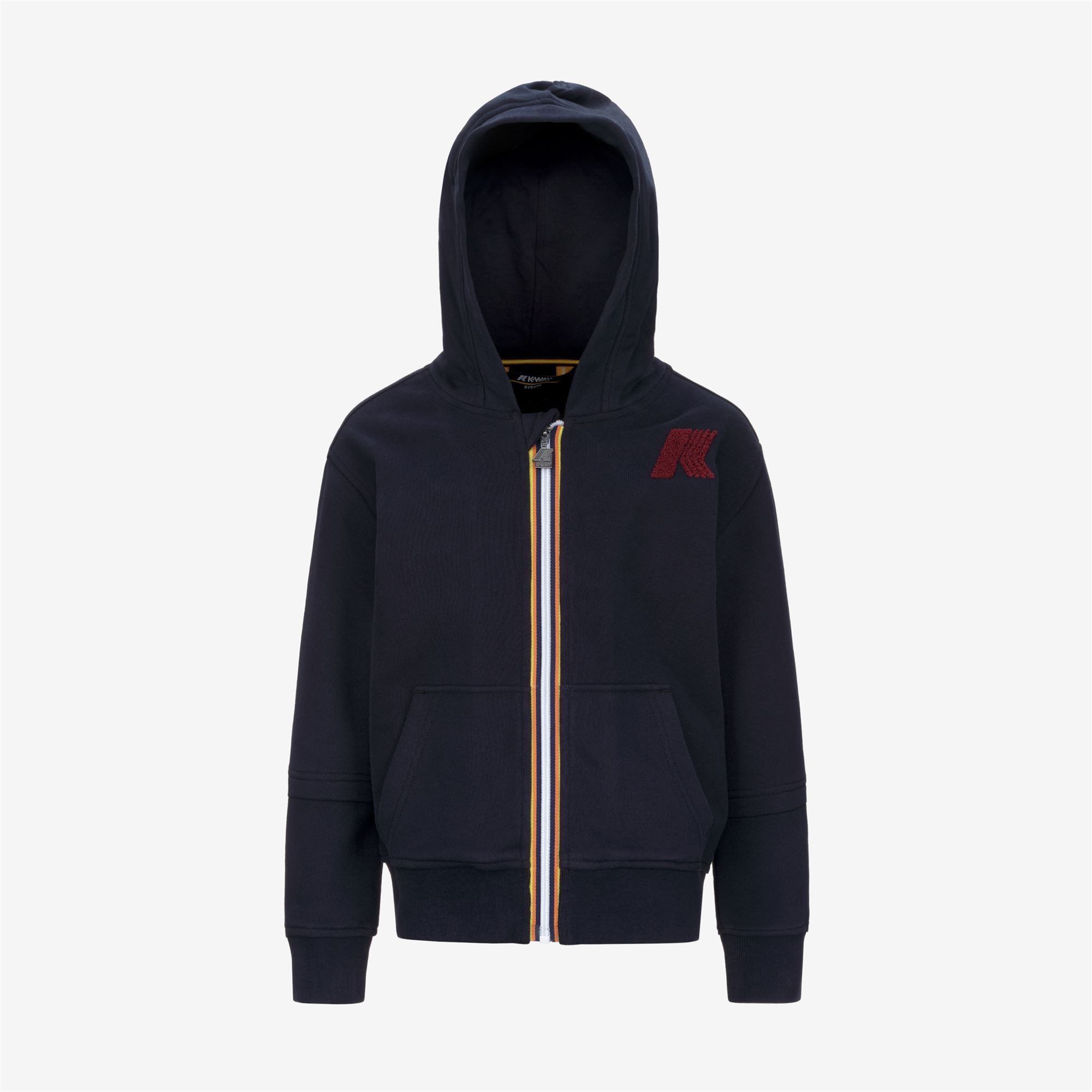 Fleece_BOY_P. BERGE FP K SPONGE_Hoodie Full Zip_Blue Depth - Commercial 1