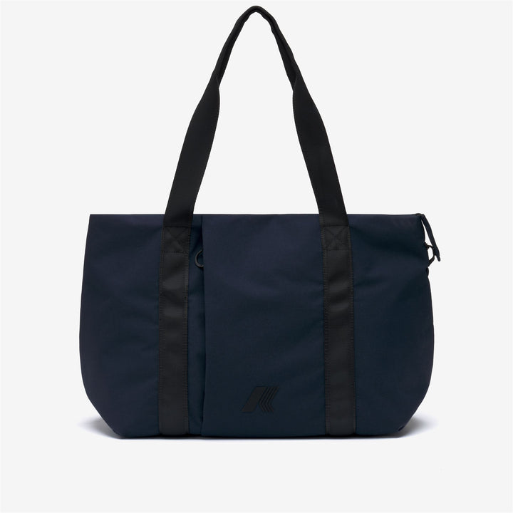 Borsa tote versatile unisex blu con tasca interna e tessuto in nylon 1