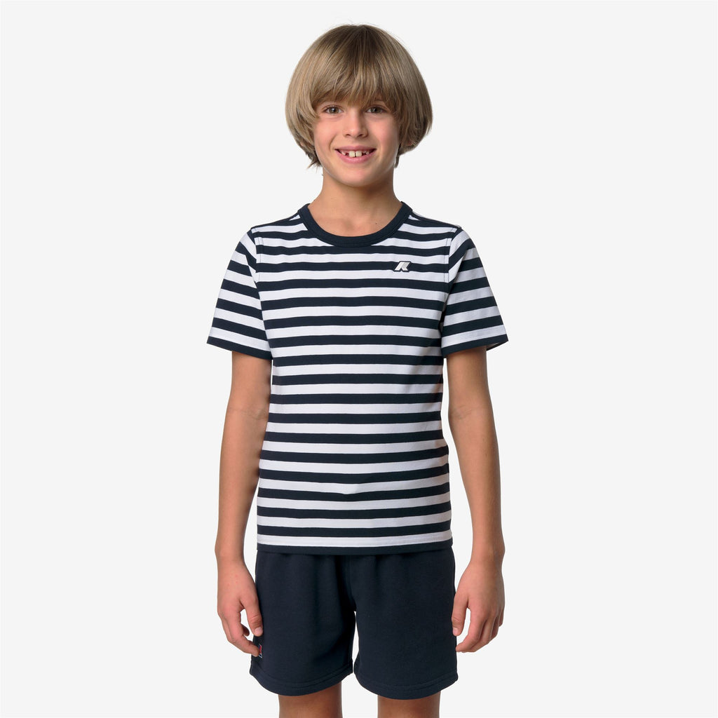 T-Shirts & Top_Boy_P. ADAME LIGHT STRETCH JERSEY_T-Shirt_Blue Depth - White - Commercial 4