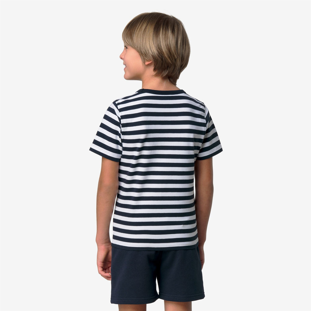 P. ADAME LIGHT STRETCH JERSEY - T-ShirtsTop - T-Shirt - Bambino - BLUE DEPTH-WHITE main