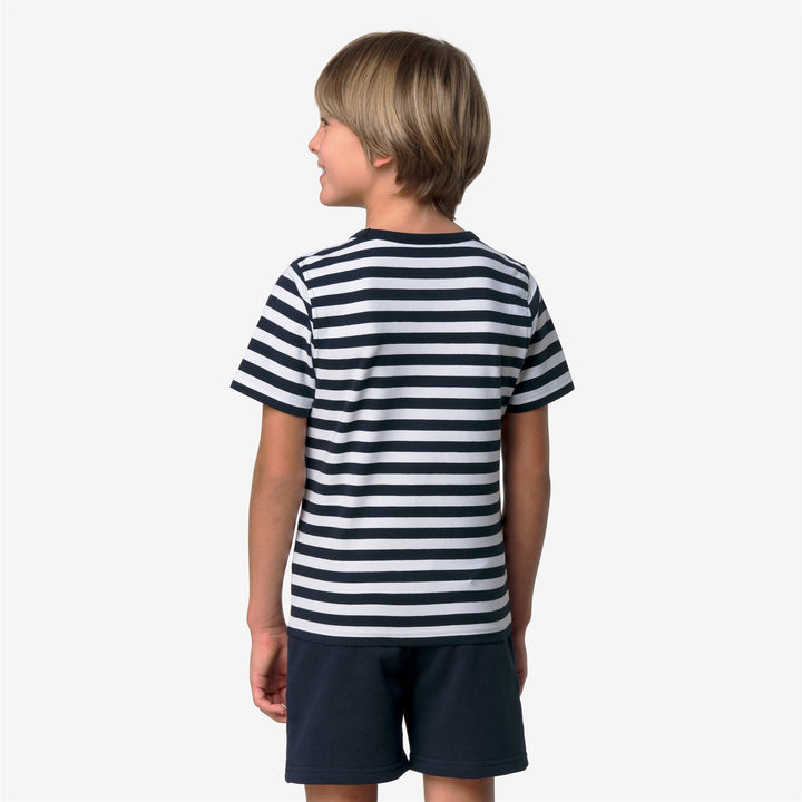 P. ADAME LIGHT STRETCH JERSEY - T-ShirtsTop - T-Shirt - Bambino - BLUE DEPTH-WHITE 5