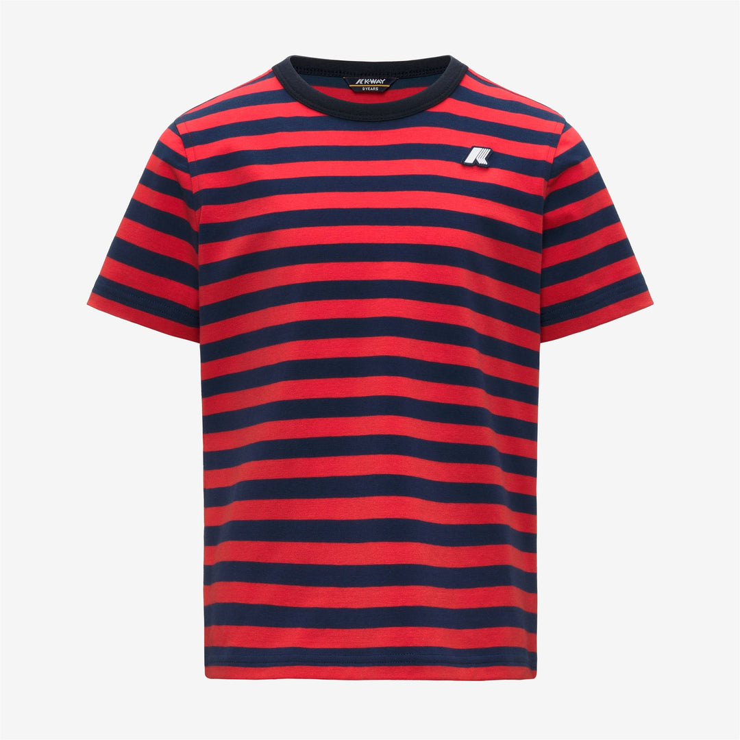 P. ADAME LIGHT STRETCH JERSEY - T-ShirtsTop - T-Shirt - Boy - BLUE INSIGNIA-RED POPPY 01