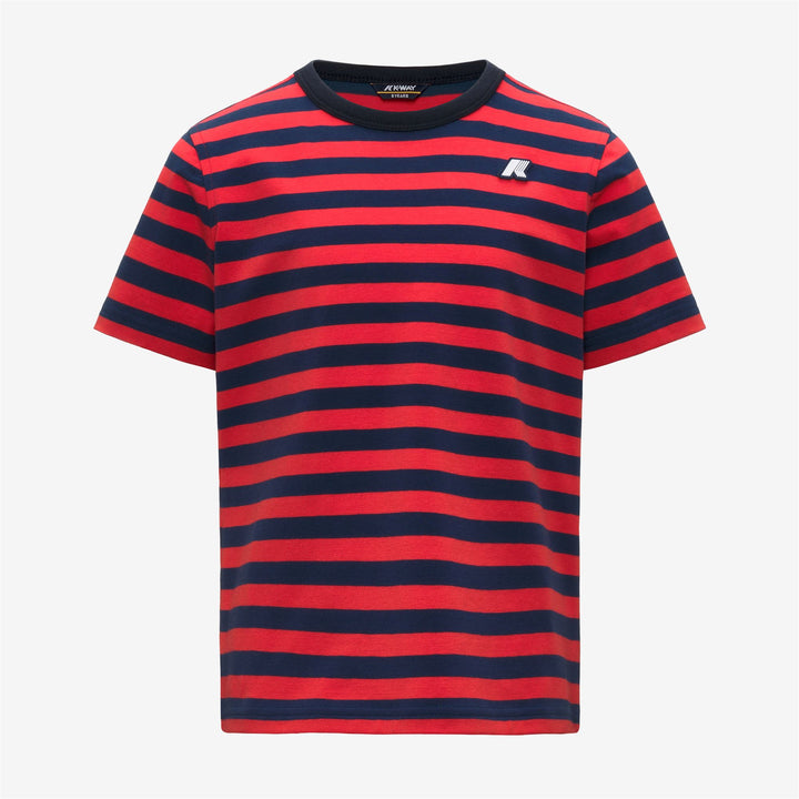 P. ADAME LIGHT STRETCH JERSEY - T-ShirtsTop - T-Shirt - Boy - BLUE INSIGNIA-RED POPPY 1