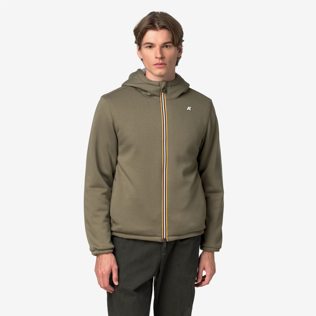 Fleece_Man_JACK LIGHT SPACER FUR DOUBLE_Jacket_Green Army - Fur - Commercial 4