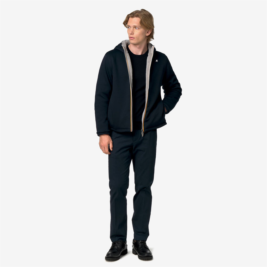 Fleece_Man_JACK LIGHT SPACER FUR DOUBLE_Jacket_Blue Depth - Fur - Grey Mist - Commercial 7
