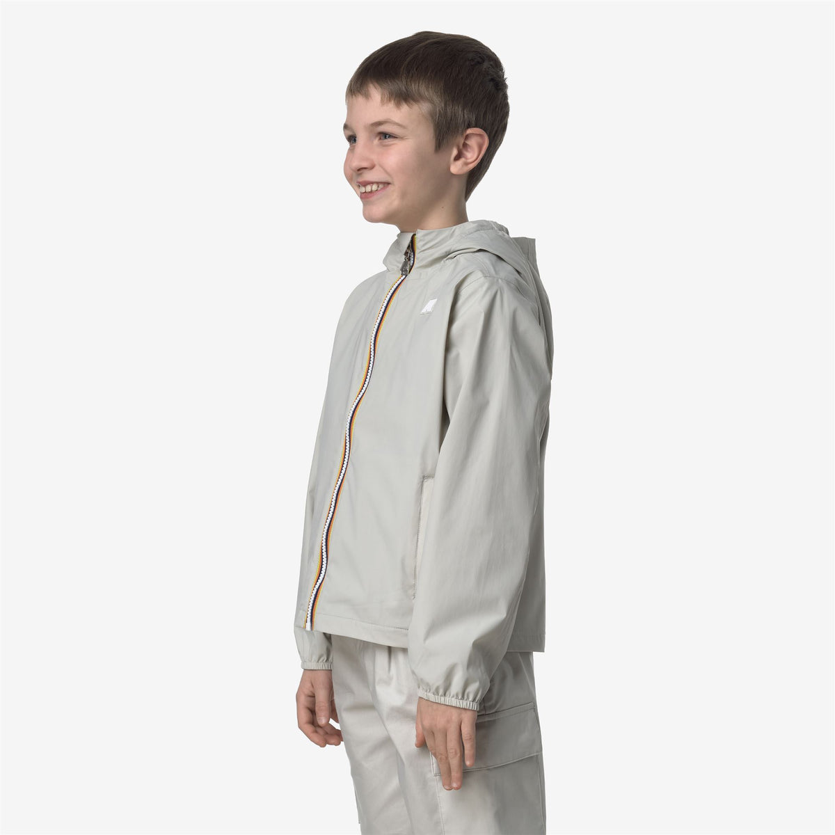 Jackets_BOY_P. JACK STRETCH NYLON JERSEY_Short_BEIGE LT - Commercial 5
