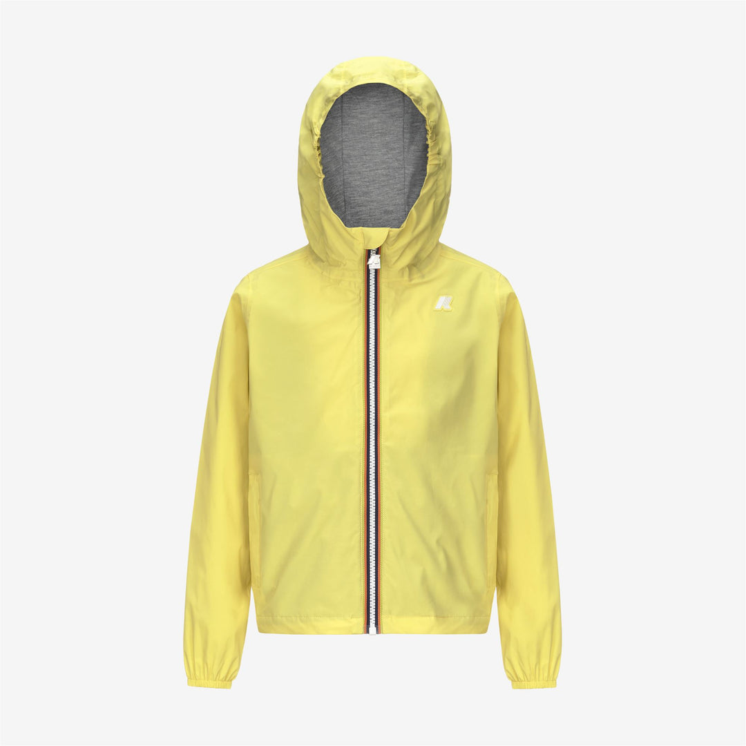 Chaqueta de nylon elástico impermeable para niños en verde acacia main