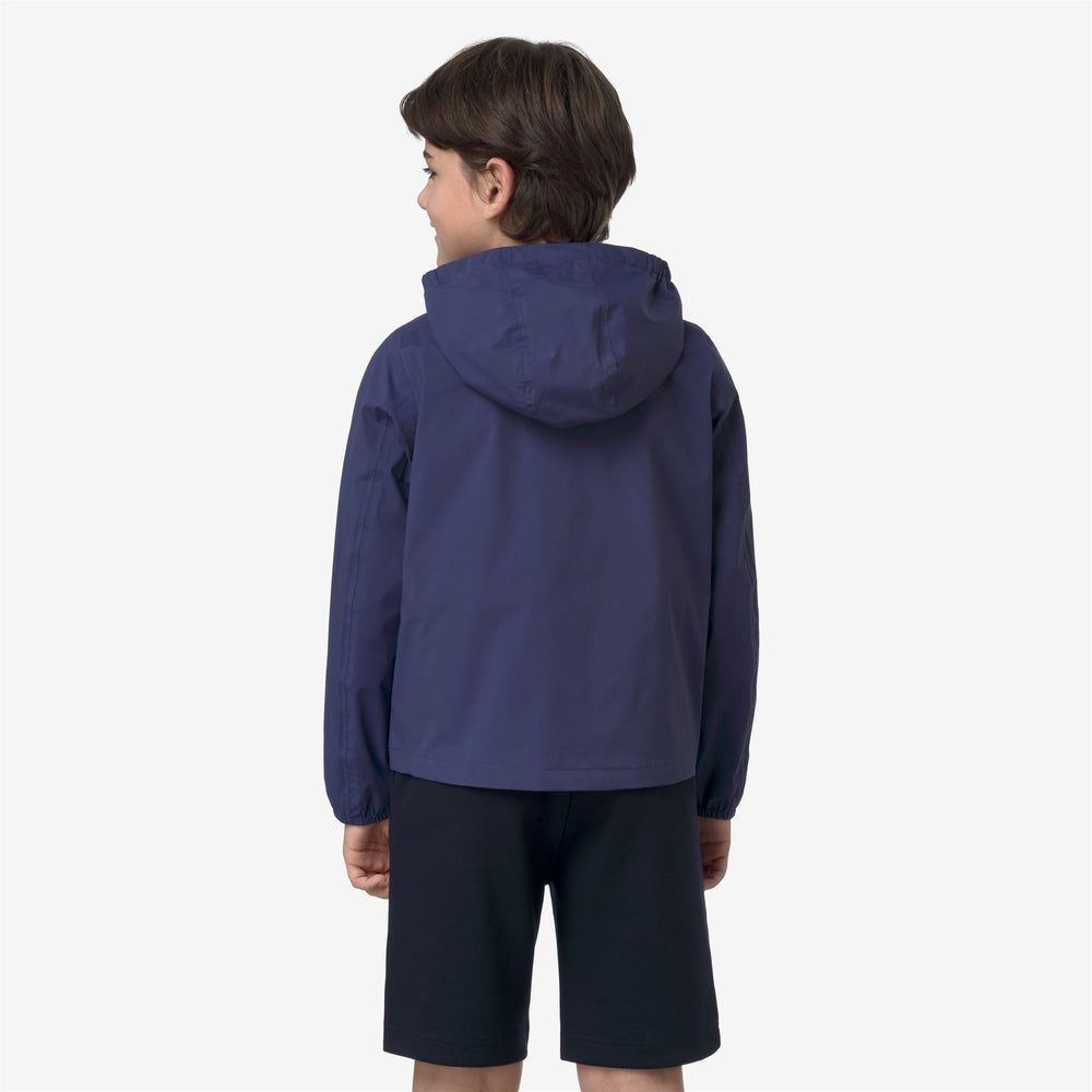 Cobalt blue Boy's Waterproof Stretch Nylon Jacket 02