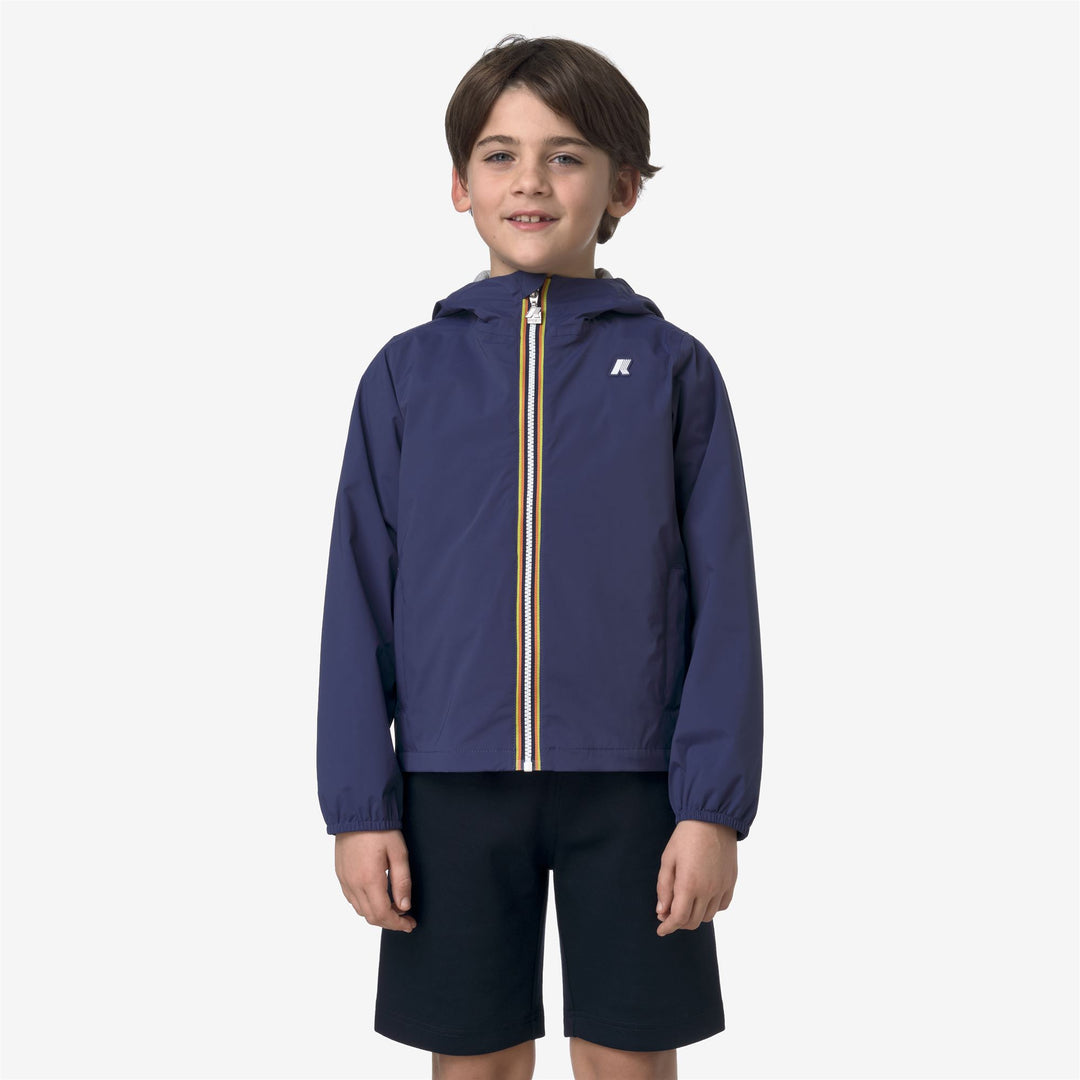 Cobalt blue Boy's Waterproof Stretch Nylon Jacket 01