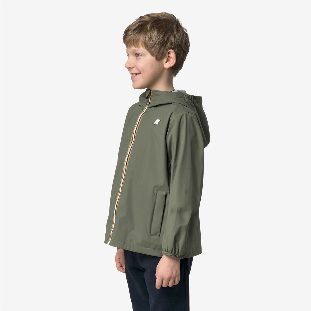 P. JACK STRETCH NYLON JERSEY - Jackets - Corta - Bambino - GREEN LICHEN main