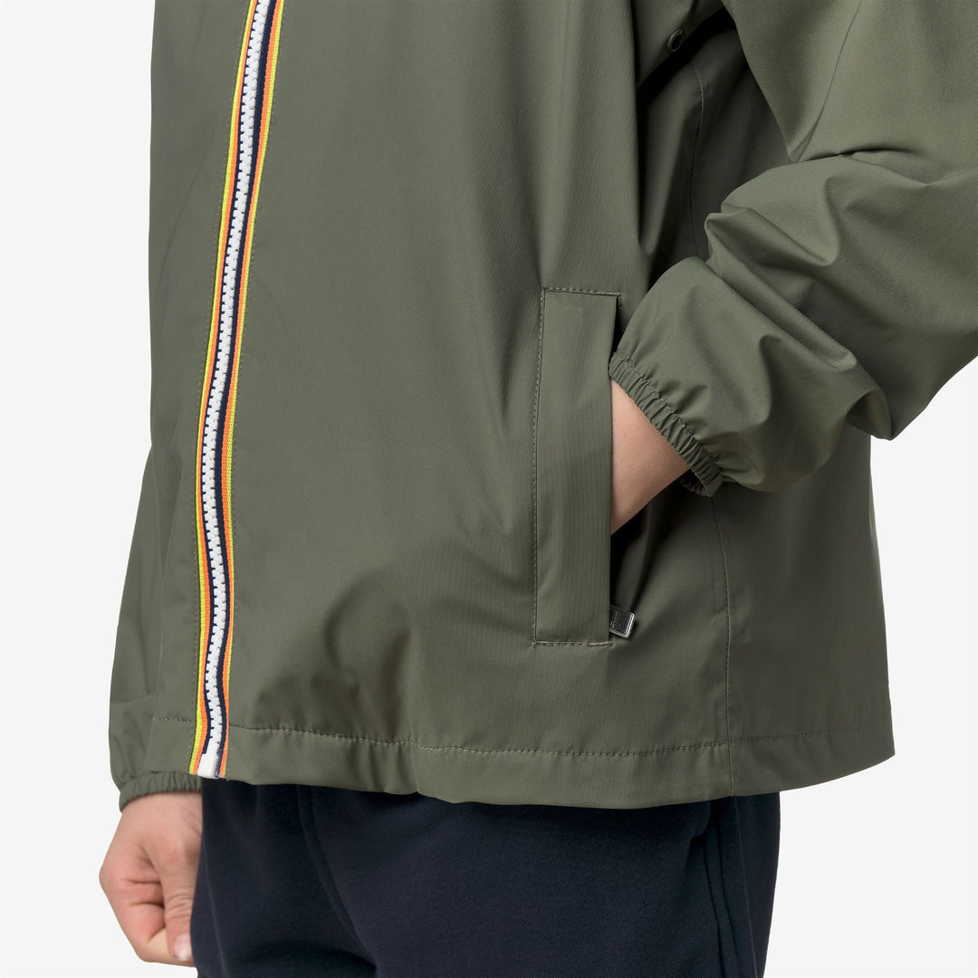 P. JACK STRETCH NYLON JERSEY - Jackets - Corta - Bambino - GREEN LICHEN main