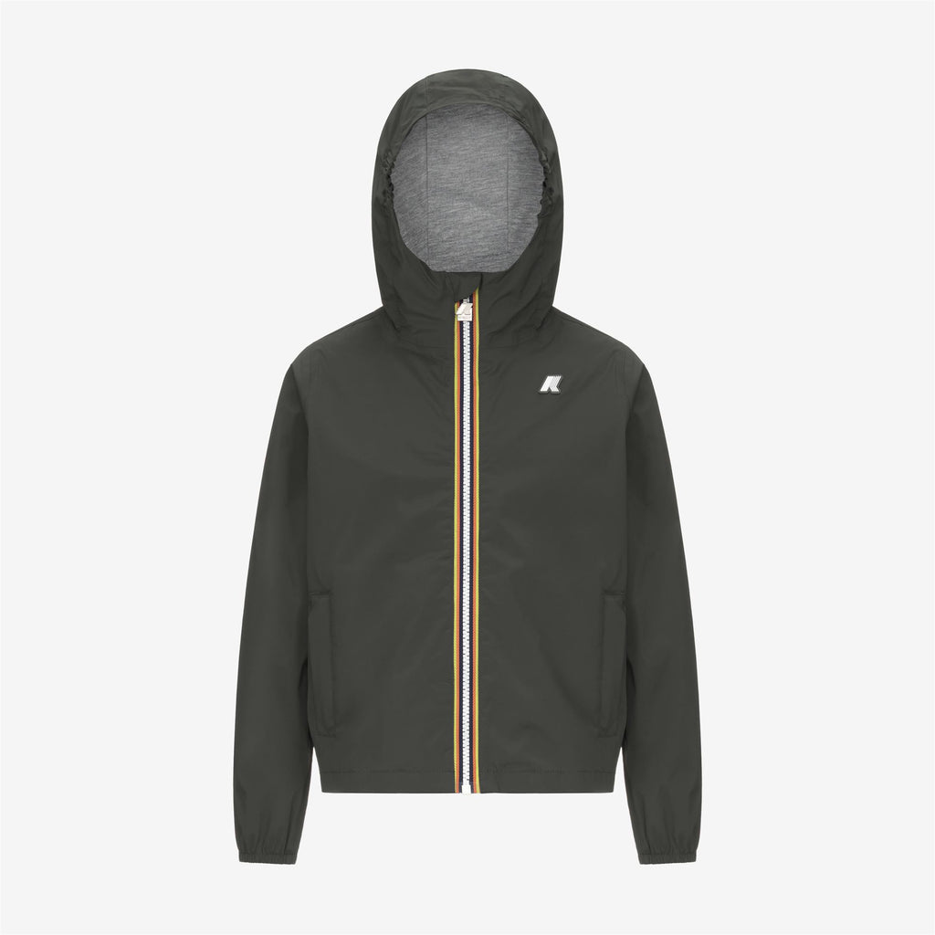 Jackets_BOY_P. JACK STRETCH NYLON JERSEY_Short_GREEN BLACKISH - Commercial 1