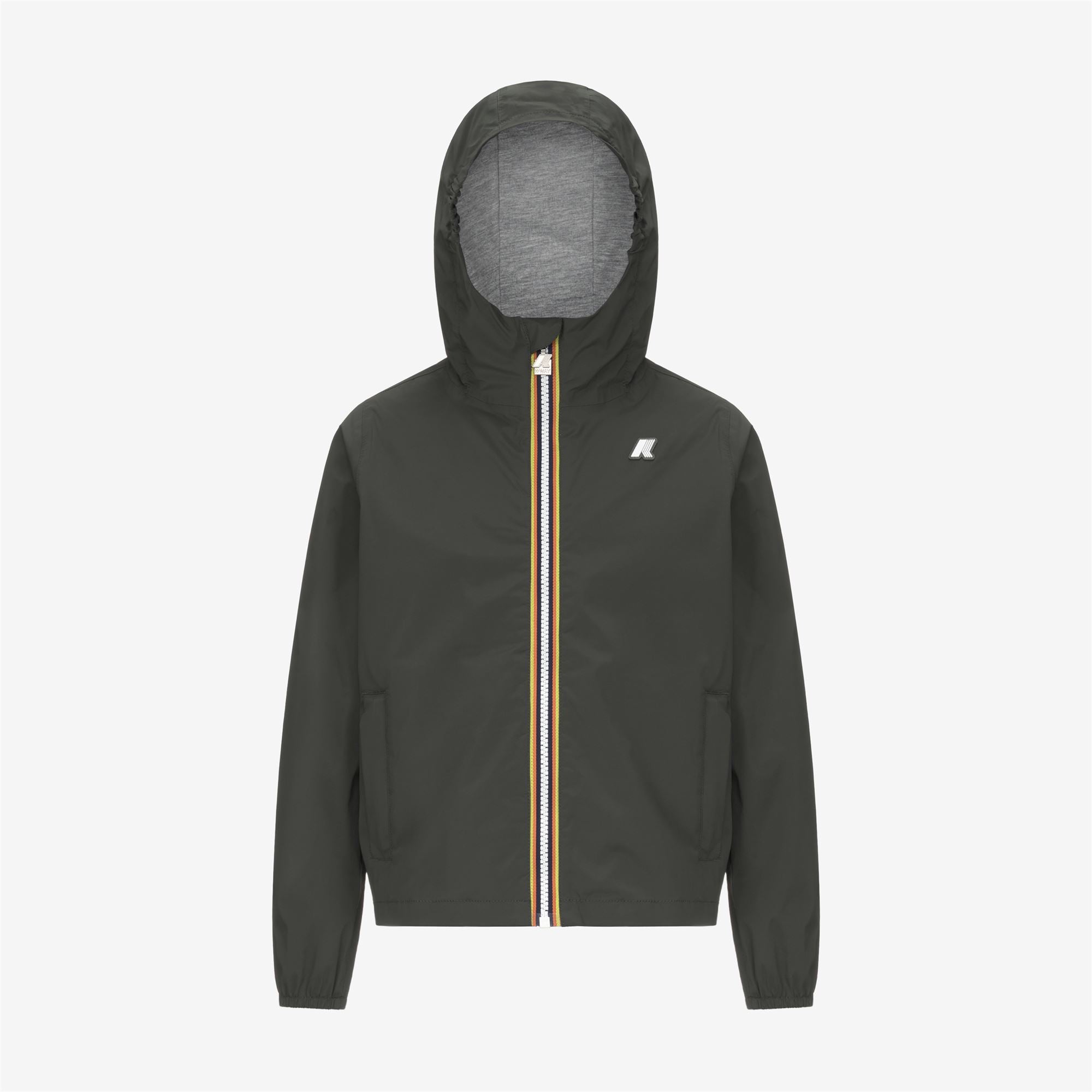 Jackets_BOY_P. JACK STRETCH NYLON JERSEY_Short_GREEN BLACKISH - Commercial 1