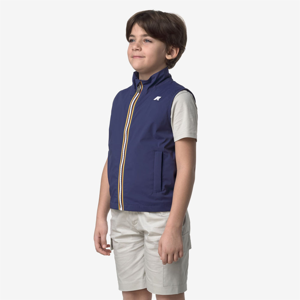Jackets_BOY_P. VALEN STRETCH NYLON JERSEY_Vest_Blue Deep Cobalt - Commercial 5