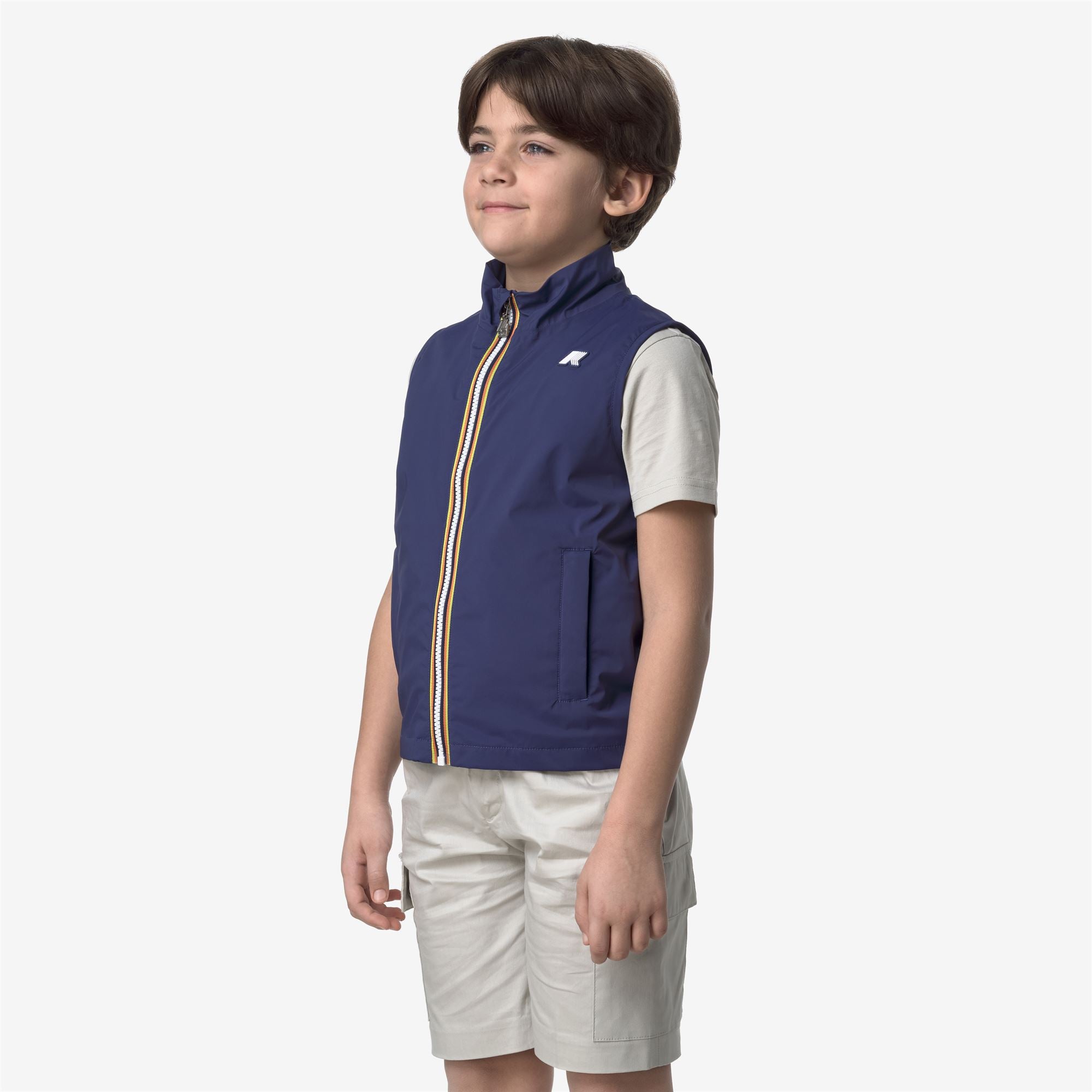 Jackets_BOY_P. VALEN STRETCH NYLON JERSEY_Vest_Blue Deep Cobalt - Commercial 5