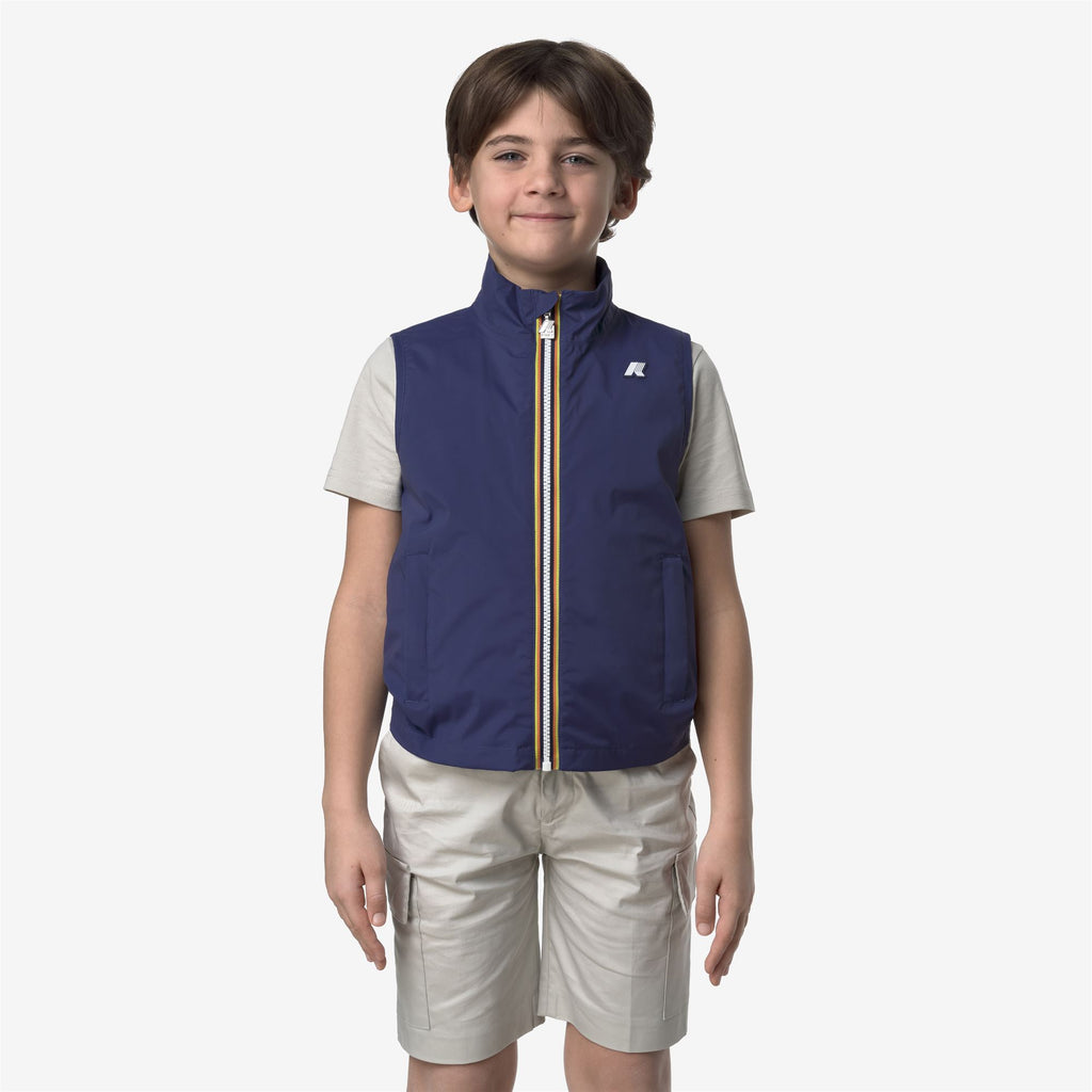 Jackets_BOY_P. VALEN STRETCH NYLON JERSEY_Vest_Blue Deep Cobalt - Commercial 4