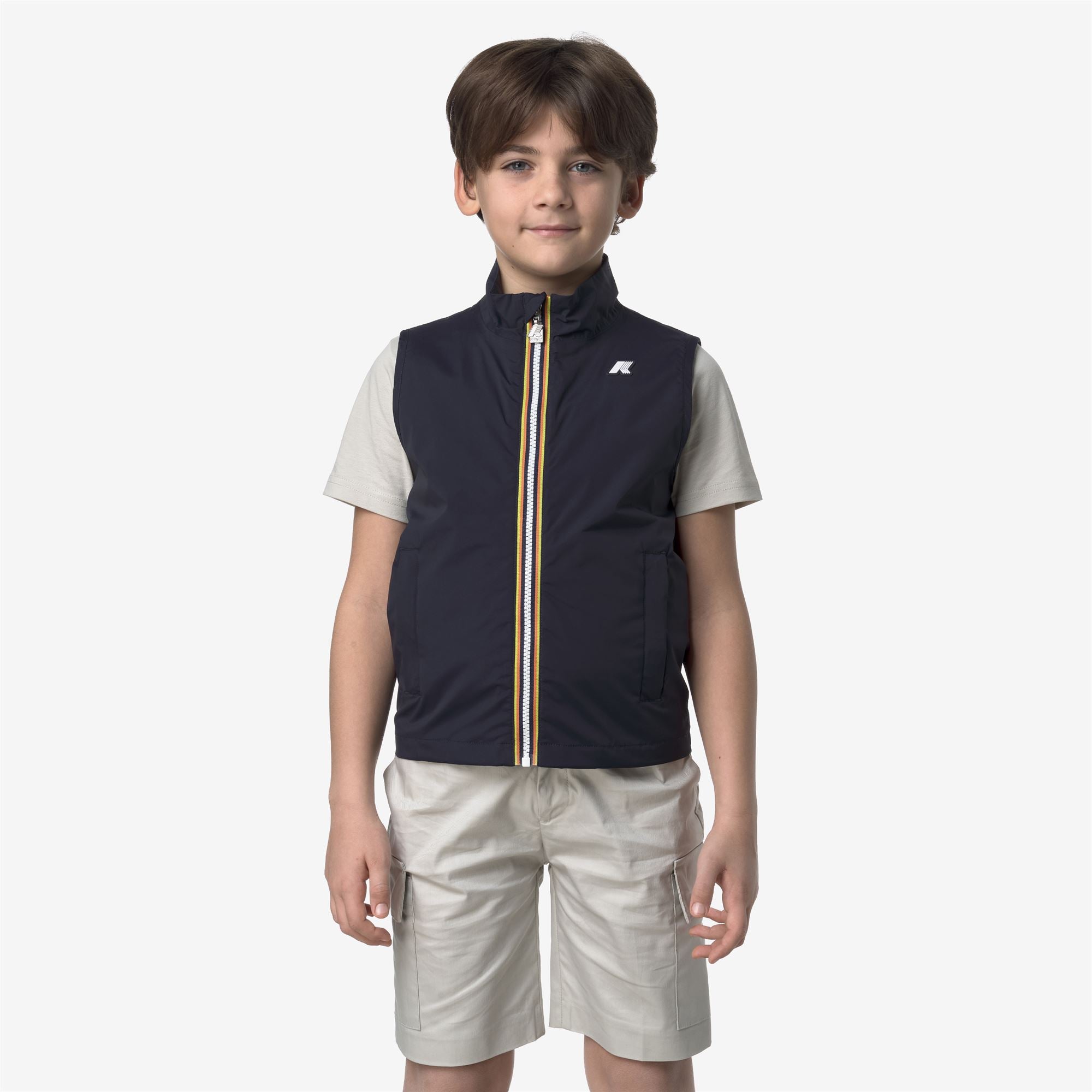 Jackets_BOY_P. VALEN STRETCH NYLON JERSEY_Vest_Blue Depth - Commercial 4
