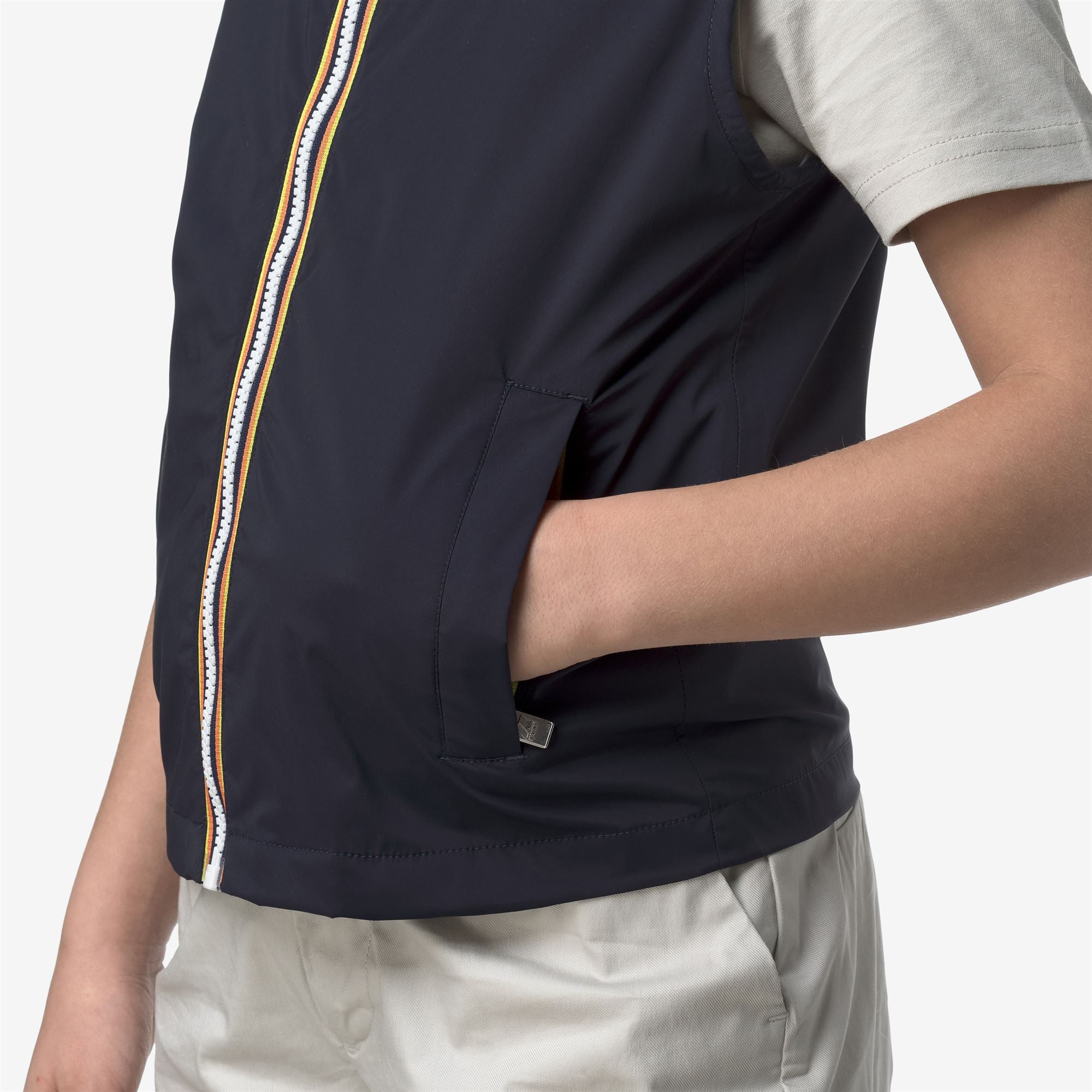 Jackets_BOY_P. VALEN STRETCH NYLON JERSEY_Vest_Blue Depth - Commercial 7