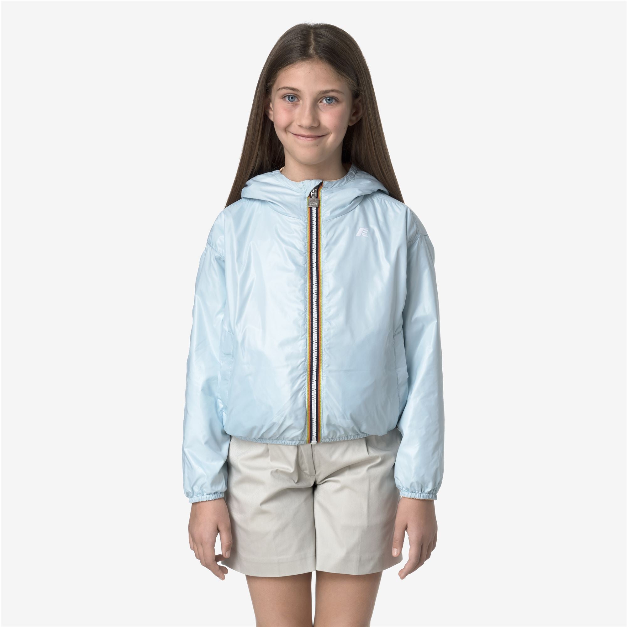 Jackets_GIRL_P. LAURETTE PLUS.2 DOUBLE_Short_Beige Sheepskin - Blue Baby - Commercial 7