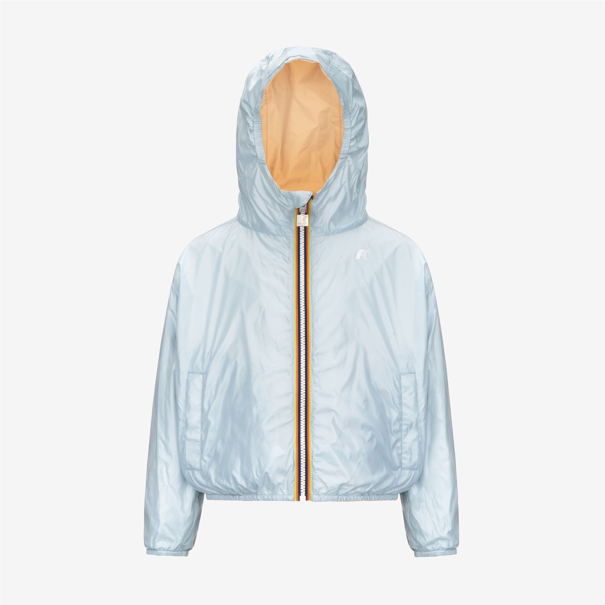 Jackets_GIRL_P. LAURETTE PLUS.2 DOUBLE_Short_Beige Sheepskin - Blue Baby - Commercial 2