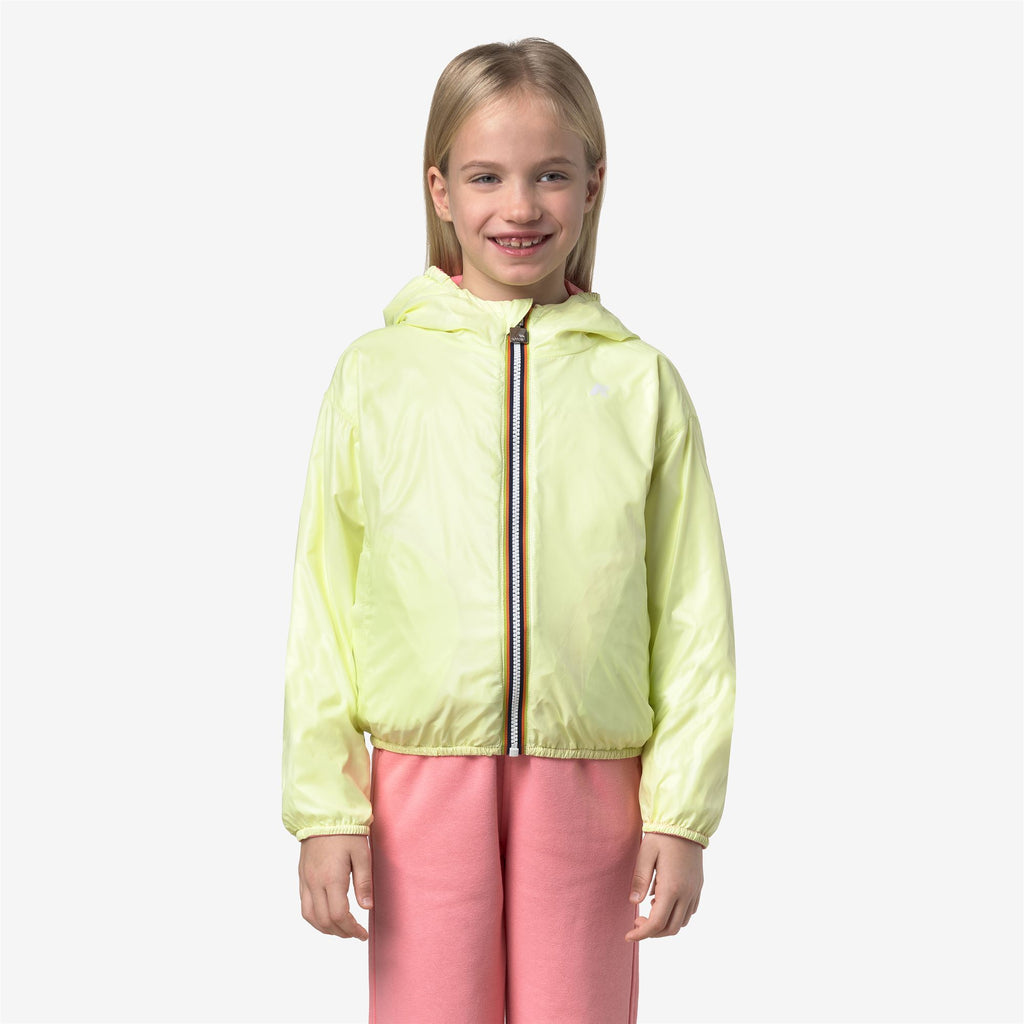 Jackets_Girl_P. LAURETTE PLUS.2 DOUBLE_Short_Pink Geranium - Yellow Lime - Commercial 7