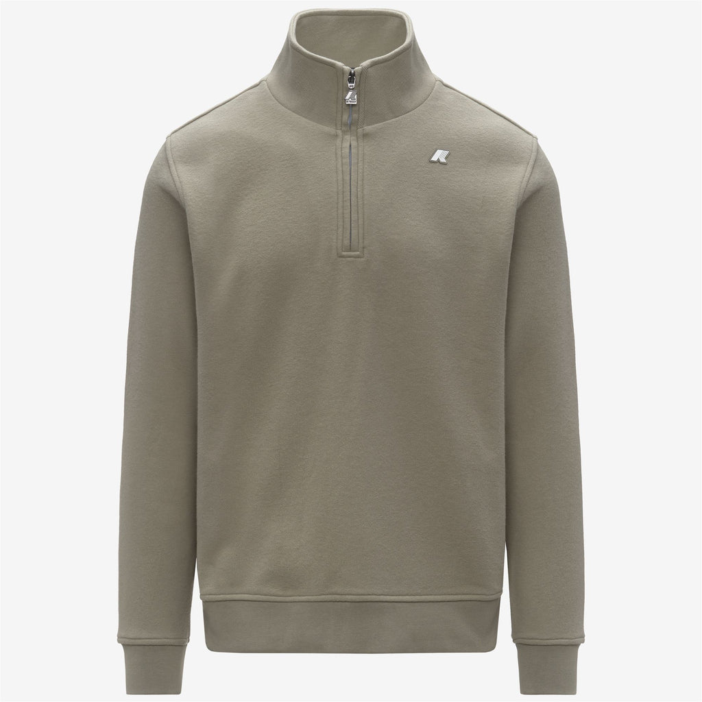 Fleece_MAN_FINNICK HEAVY FLEECE_Pull Over_Green Oak - Commercial 1