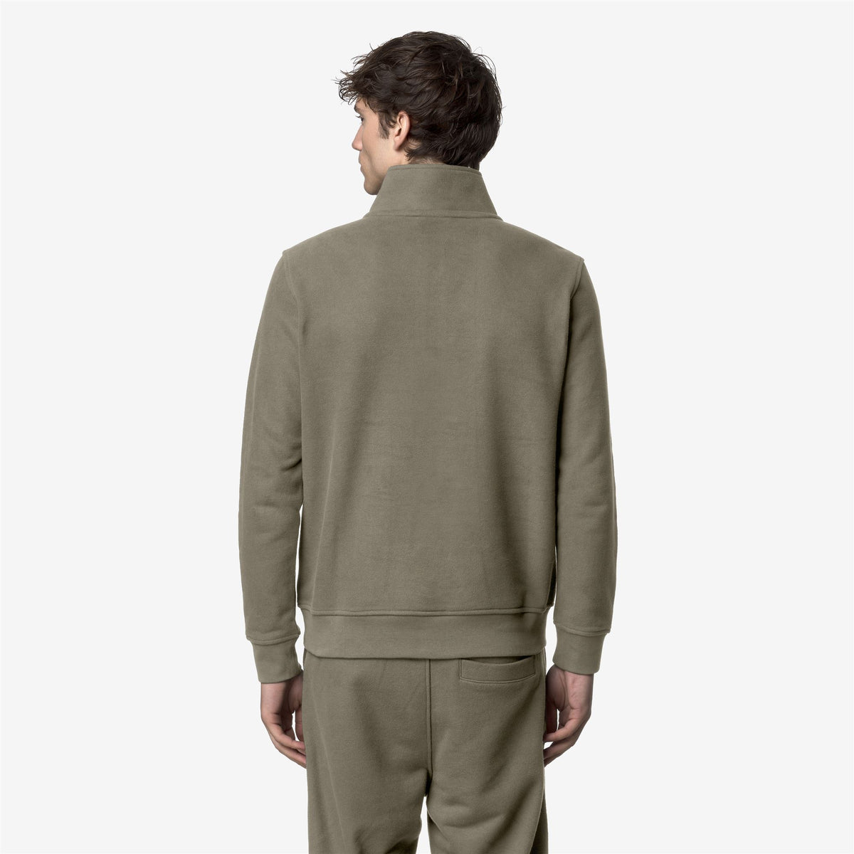 Fleece_MAN_FINNICK HEAVY FLEECE_Pull Over_Green Oak - Commercial 6