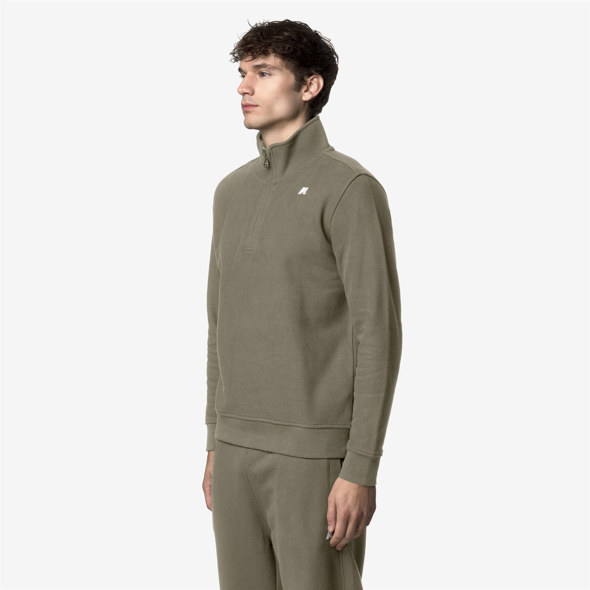 Fleece_MAN_FINNICK HEAVY FLEECE_Pull Over_Green Oak - Commercial 5