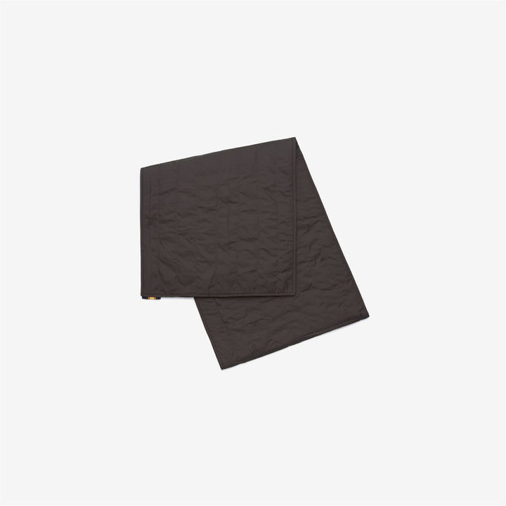 Sciarpa imbottita calda da donna nera con tessuto idrorepellente 1