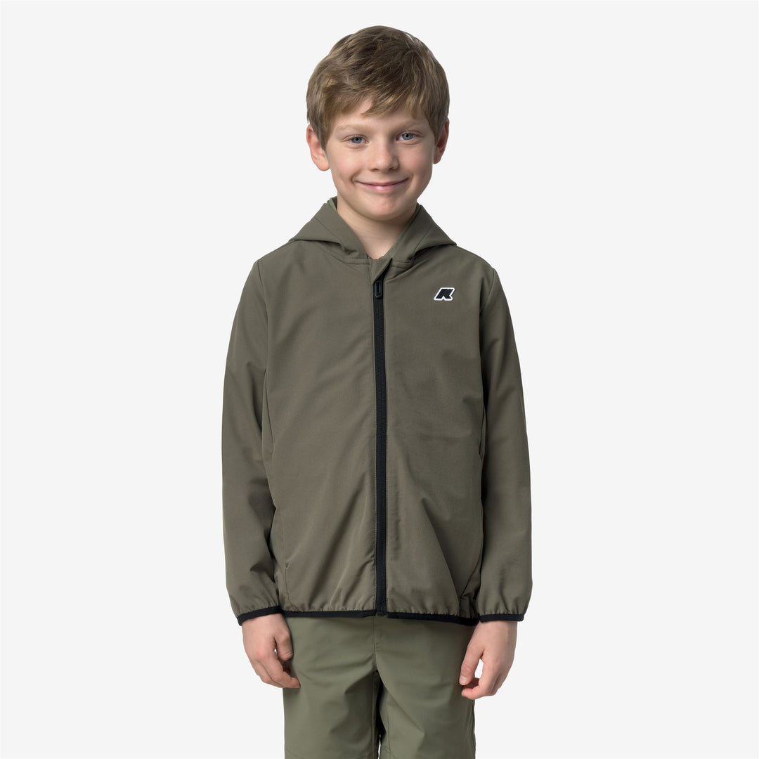 P. JOURNEER TRAVEL Fleece Jacket Kid unisex Green Lichen 01