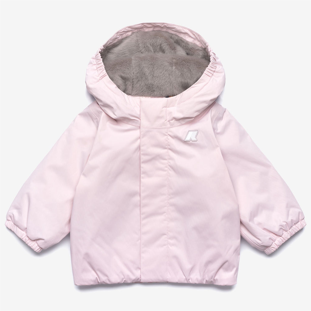 Jackets_KID UNISEX_E. JACK TWILL SOFT BEAVER_Short_Pink Sallow - Grey Warm - Commercial 1