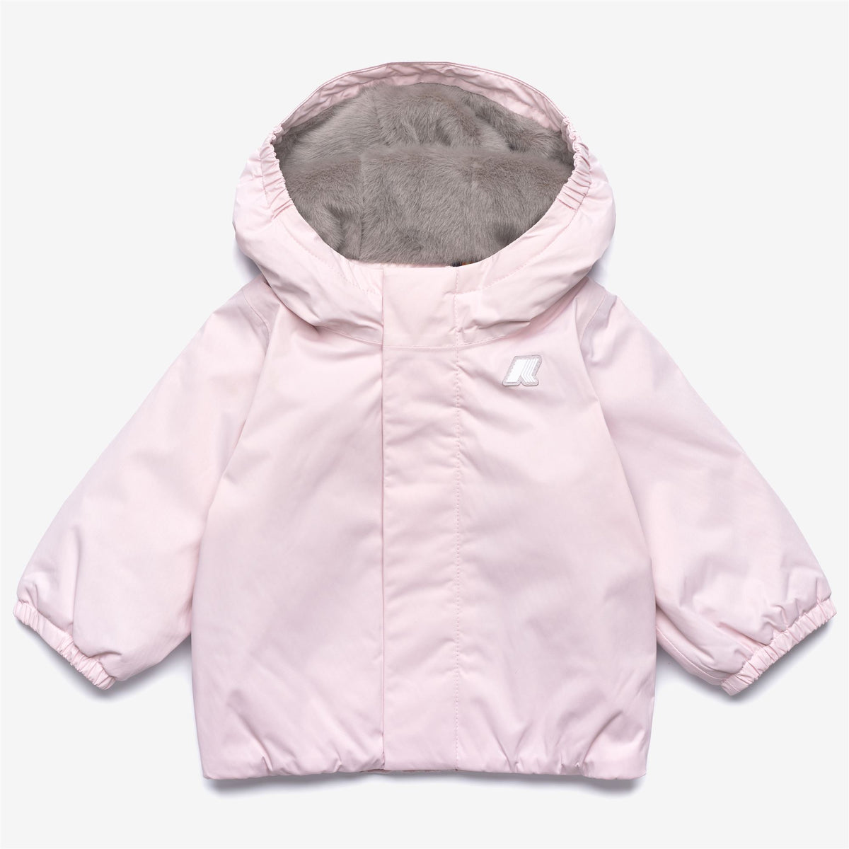 Jackets_KID UNISEX_E. JACK TWILL SOFT BEAVER_Short_Pink Sallow - Grey Warm - Commercial 1