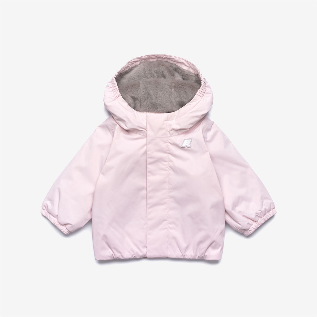 Jackets_KID UNISEX_E. JACK TWILL SOFT BEAVER_Short_Pink Sallow - Grey Warm - Commercial 1