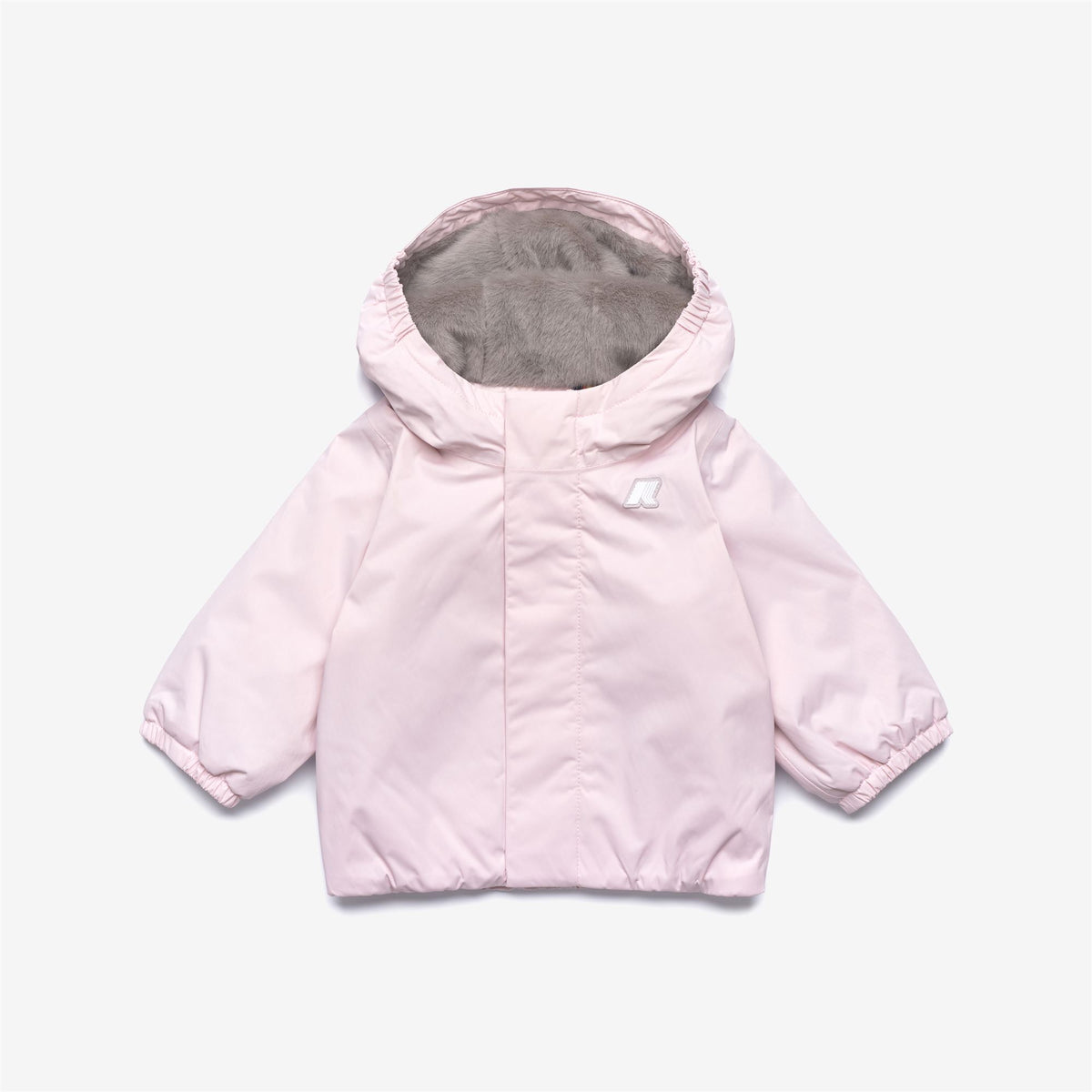 Jackets_KID UNISEX_E. JACK TWILL SOFT BEAVER_Short_Pink Sallow - Grey Warm - Commercial 1