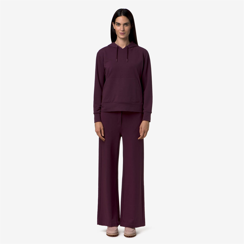 Pants_Woman_JALLE FLEECE_Sport Trousers_Violet Mauve Wine - Commercial 4