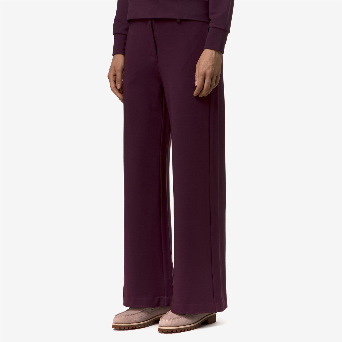 Pants_Woman_JALLE FLEECE_Sport Trousers_Violet Mauve Wine - Commercial 5