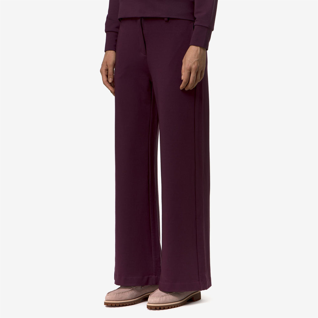 Pants_Woman_JALLE FLEECE_Sport Trousers_Violet Mauve Wine - Commercial 5