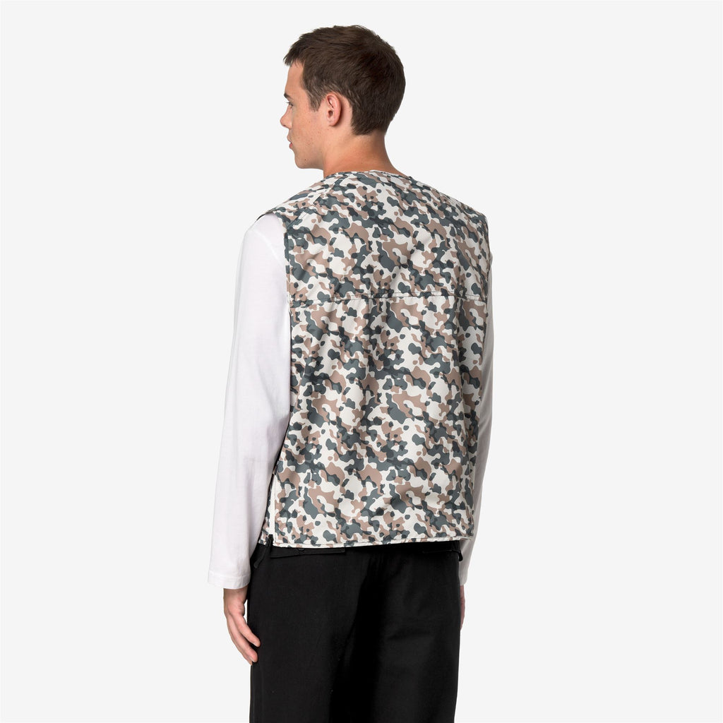 Jackets_Unisex_ALLOS GRAPHIC CITADIUM_Vest_White Gardenia - GREEN BLACKISH  - Beige Khaki - Commercial 6