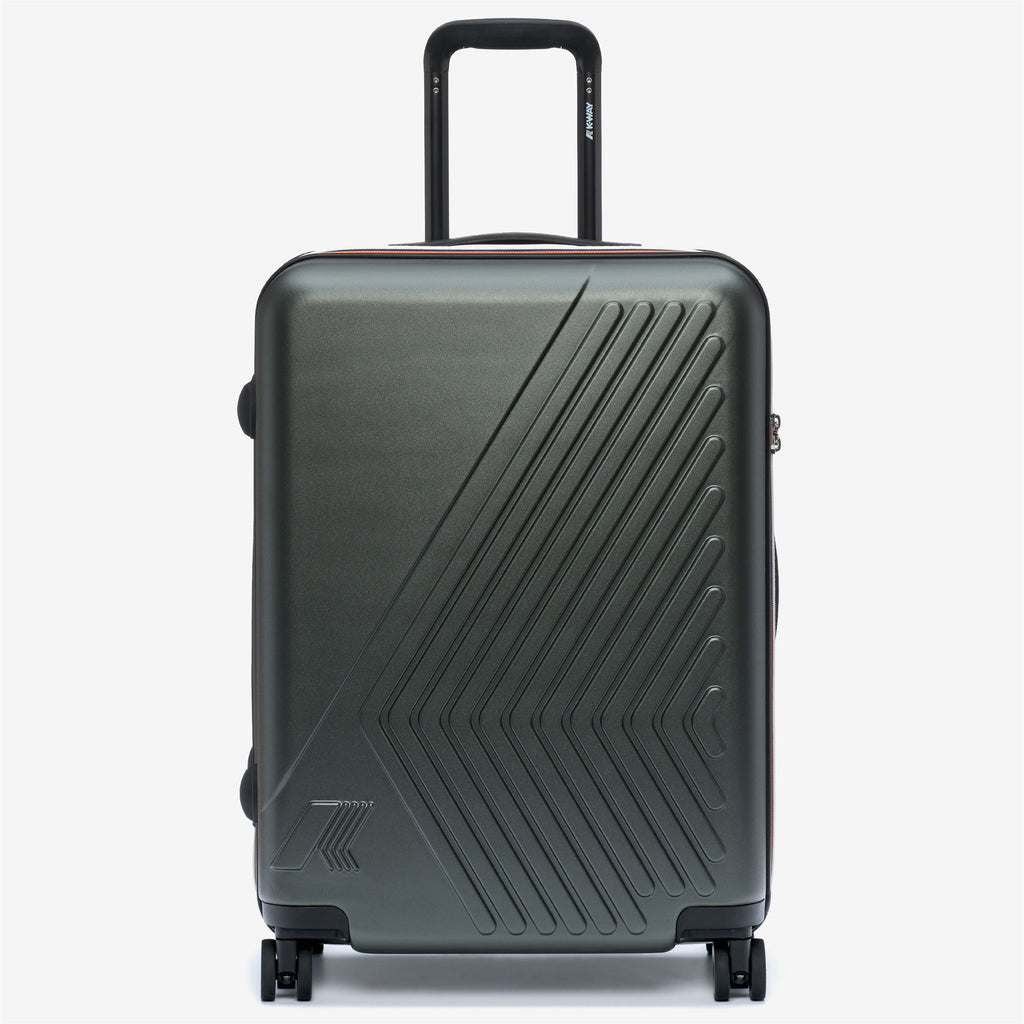 Luggage Bags_Unisex_EUDOXIEUR LOGO_Trolley_GREEN BLACKISH - Commercial 1