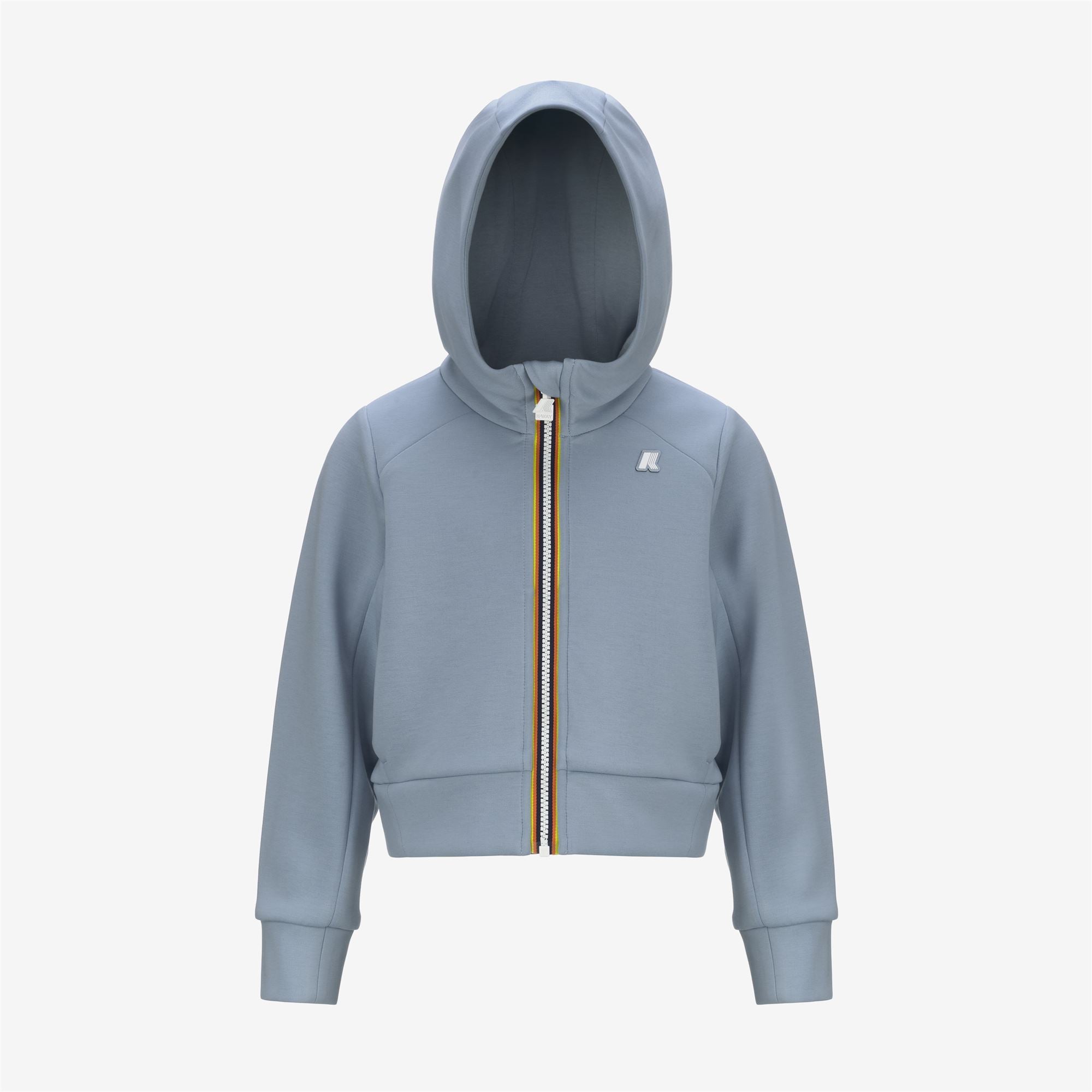 Fleece_GIRL_P. DIVINE LIGHT SPACER_Hoodie Full Zip_Blue Avio - Commercial 1