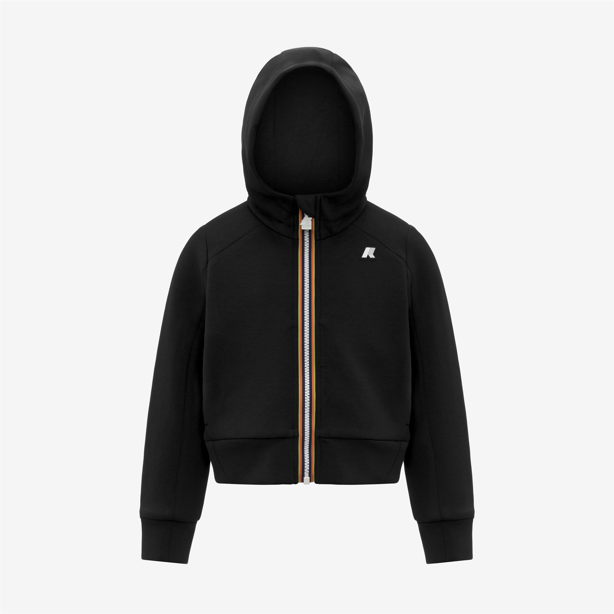 Fleece_GIRL_P. DIVINE LIGHT SPACER_Hoodie Full Zip_Black Pure - Black Pure - Commercial 1
