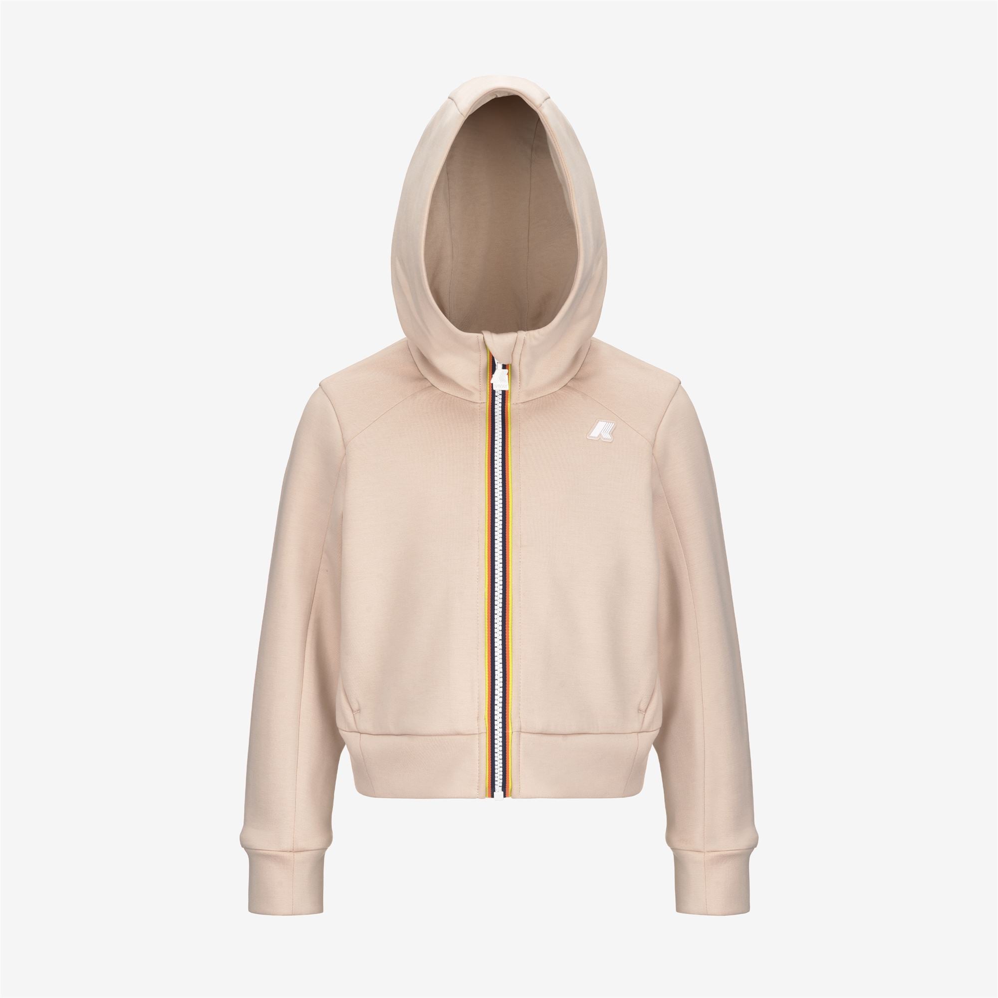 Fleece_GIRL_P. DIVINE LIGHT SPACER_Hoodie Full Zip_Pink Tint - Commercial 1