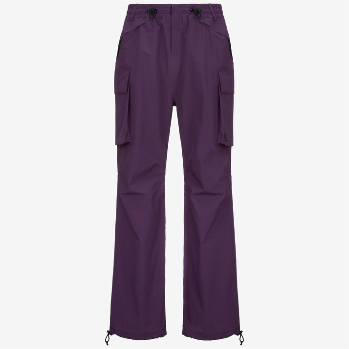Pantaloni Cargo Sportivi Unisex Grigio Viola con Caratteristiche Regolabili 1