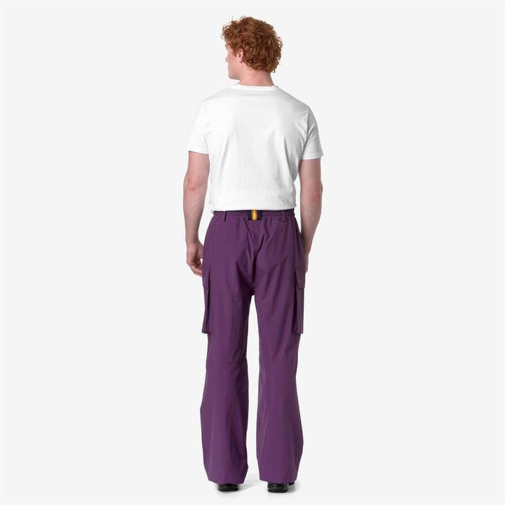 Pantaloni Cargo Sportivi Unisex Grigio Viola con Caratteristiche Regolabili 5