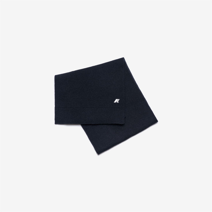 Bufanda de lana unisex azul melange para calidez invernal 1