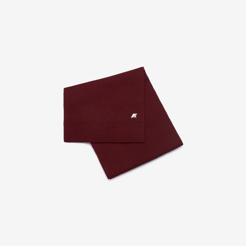 Red Unisex Wool Winter Scarf 02